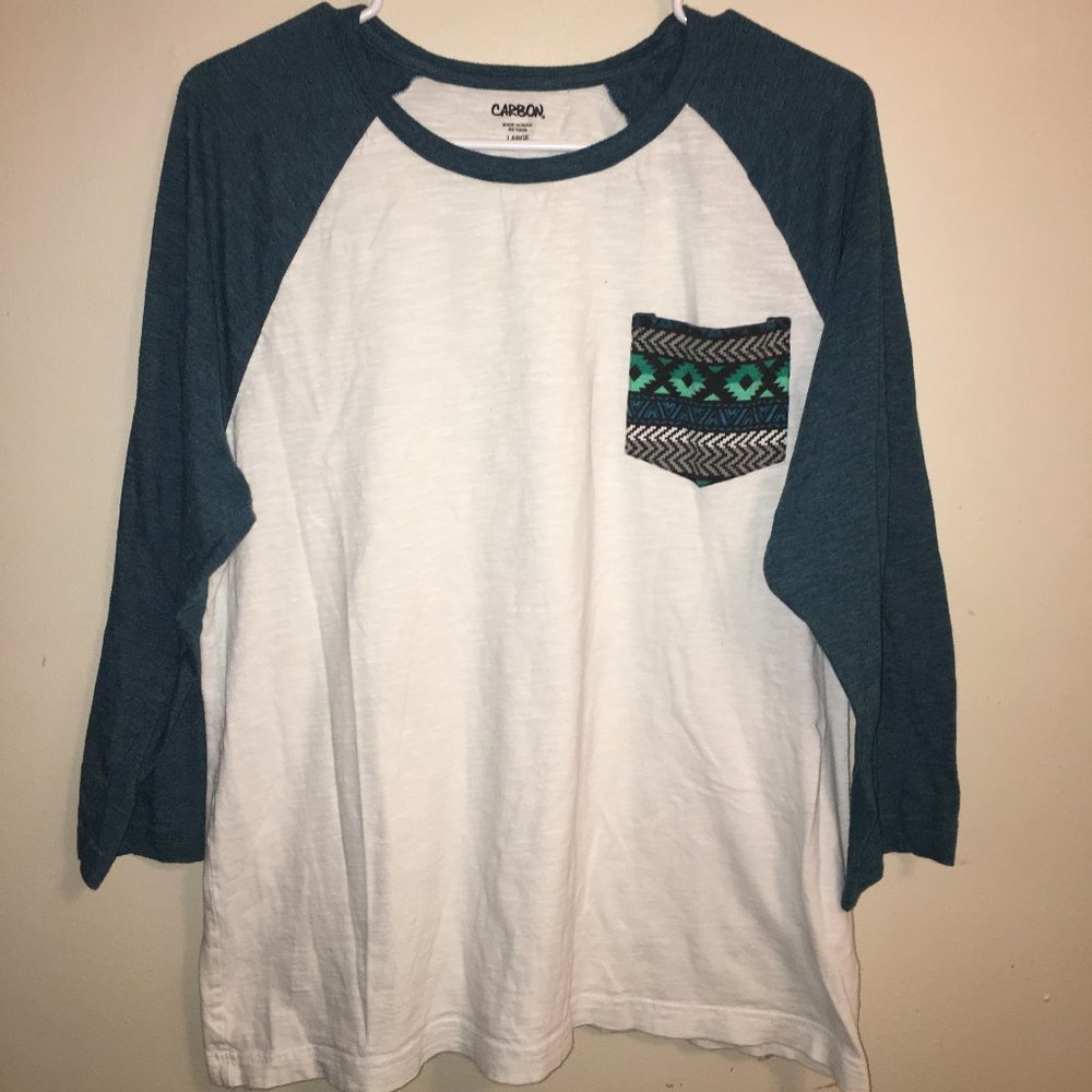 Mens 3/4 Length Shirt, Size Large